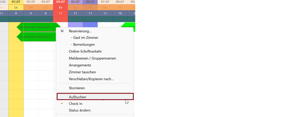 Aufbuchen