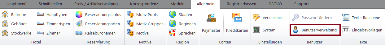 Benutzerverwaltung