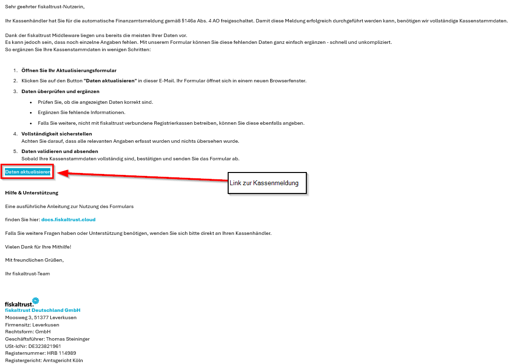 Beispiel E-Mail welches sie am 10.03.2025 erhalten