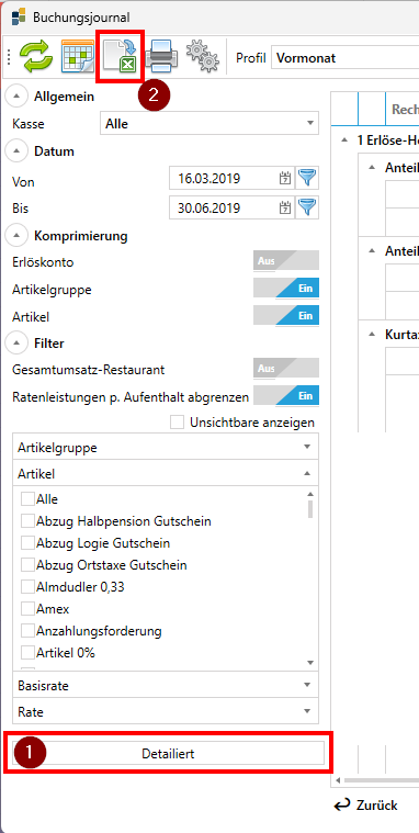 Excel-Export