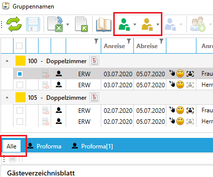 Alle Proforma abschließen