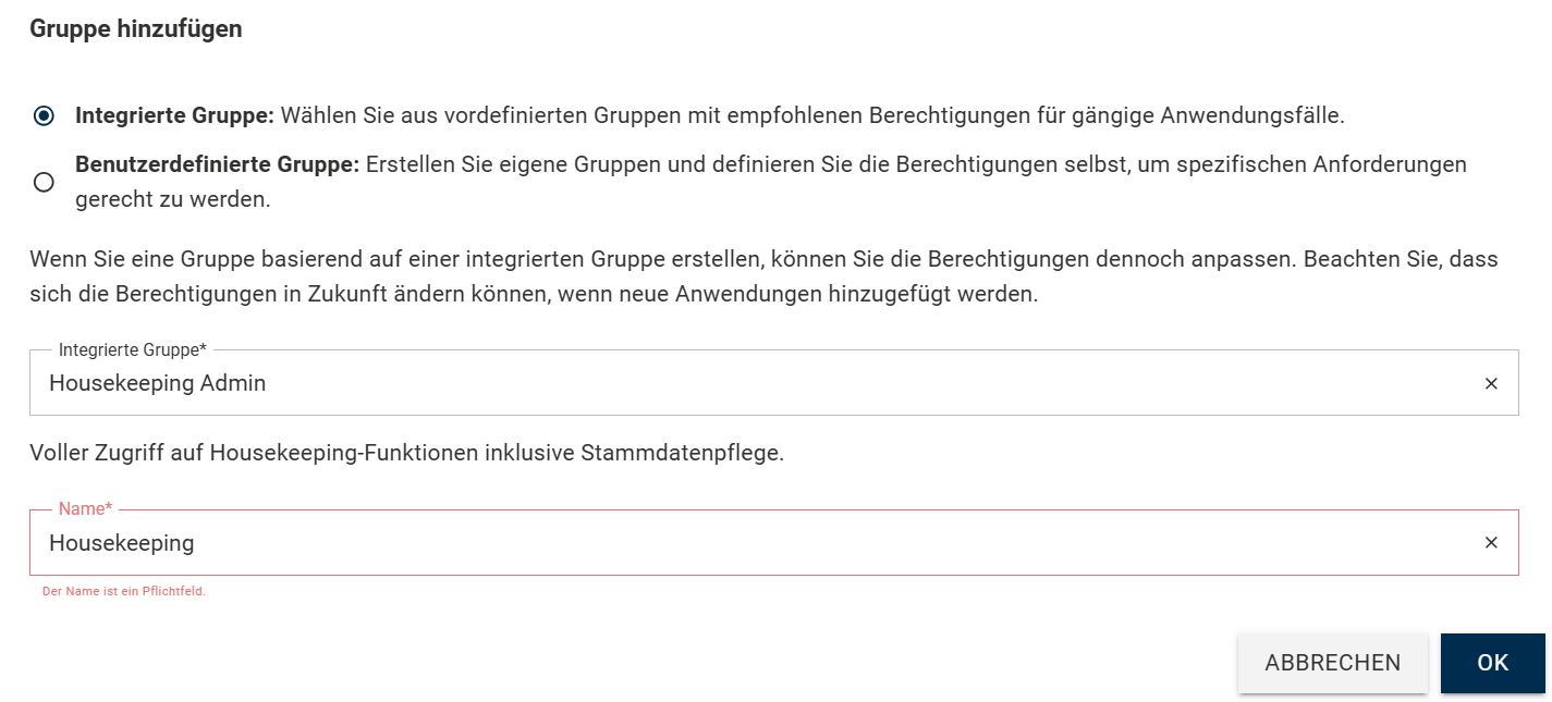Benutzerverwaltung