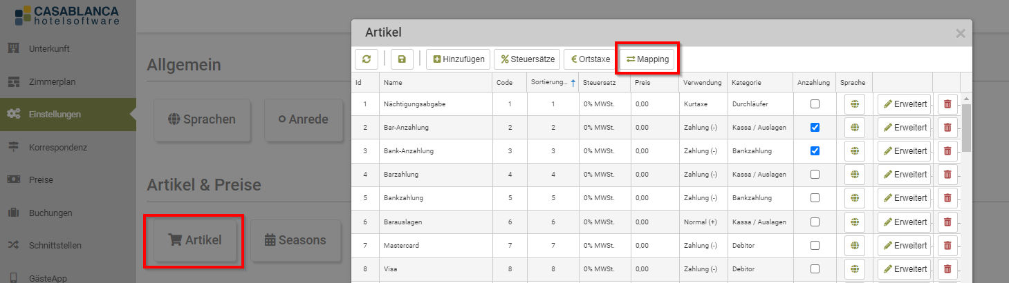 Artikel-Mapping Cloud Systems