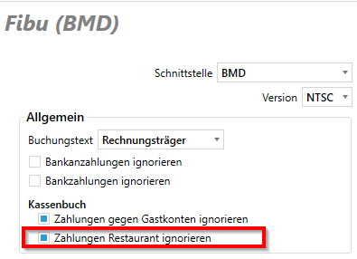 Zahlungen Restaurant ignorieren