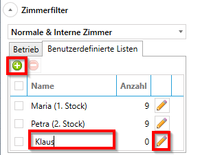 Neue Benutzerdefinierte Liste hinzufügen