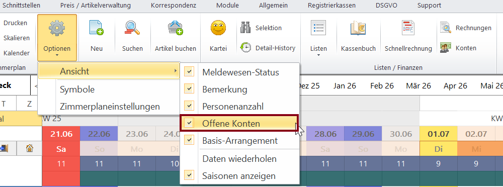 Offene Konten