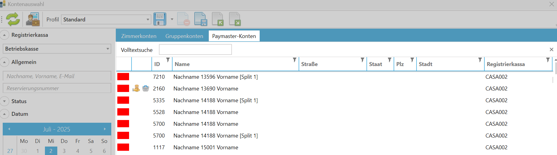 Paymaster-Konten