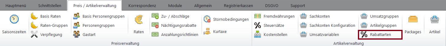Rabattarten