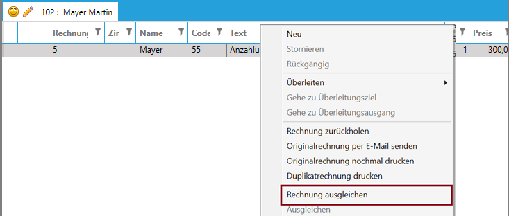 Anzahlungsrechnung