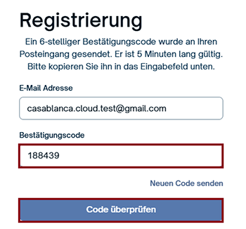 Code überprüfen