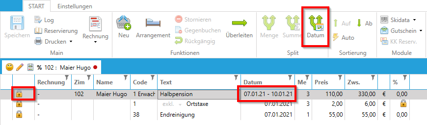 Split - Datum