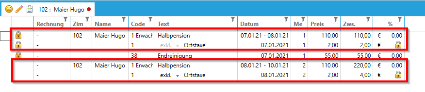 Split wurde erfolgreich durchgeführt